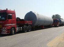 3-axle extendable low-bed trailer